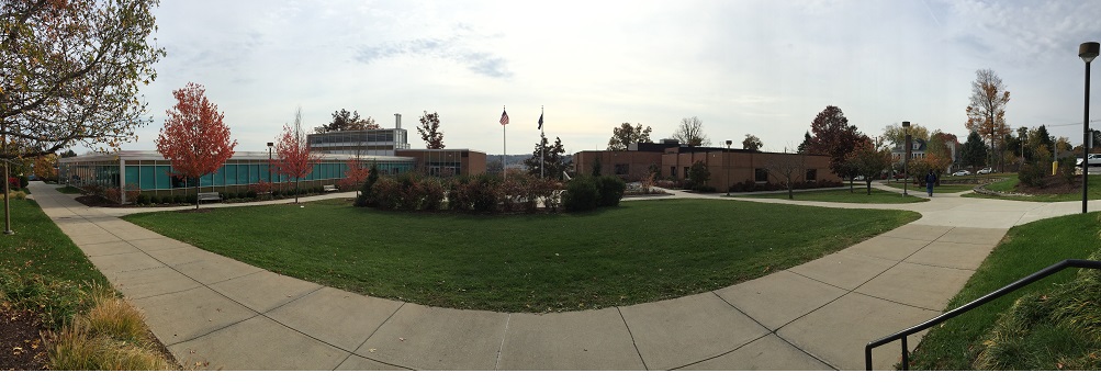 panoramic photo of campus