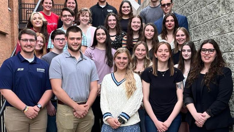 Penn State DuBois students were inducted into the Delta Mu Sigma Honor Society