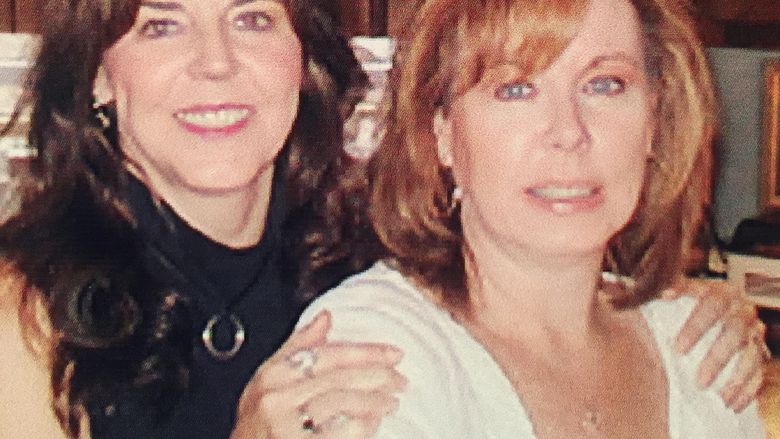 Janice Elizabeth Erickson, at right, with sister Francie Spigelmyer. 