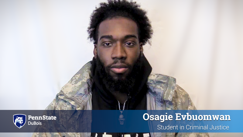 Osagie Evbuomwan, Criminal Justice Student