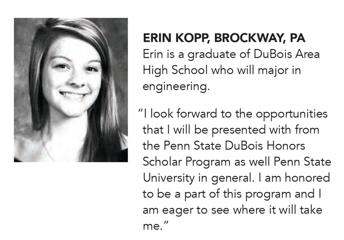 Honors Scholar Cohort 2019 Erin Kopp