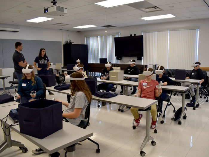 Students experience virtual reality firsthand during STEAM Day activities