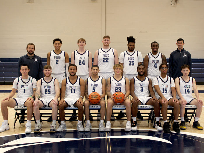 The Nittany Lion basketball team at Penn State DuBois.