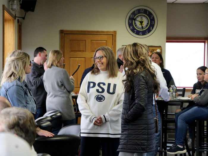 Alumni, family and friends gathered together for a tailgate at Showers Field during We Are Weekend at Penn State DuBois.