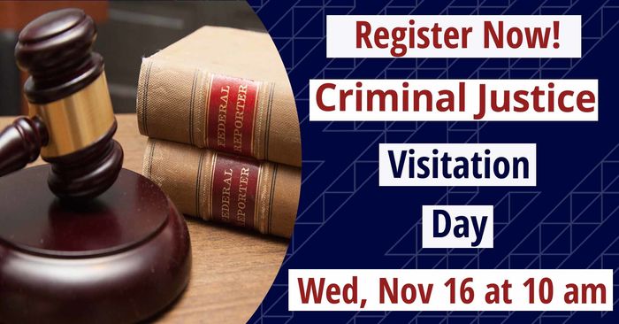 Criminal Justice Visitation Day Wed Nov 16 @ 10 am