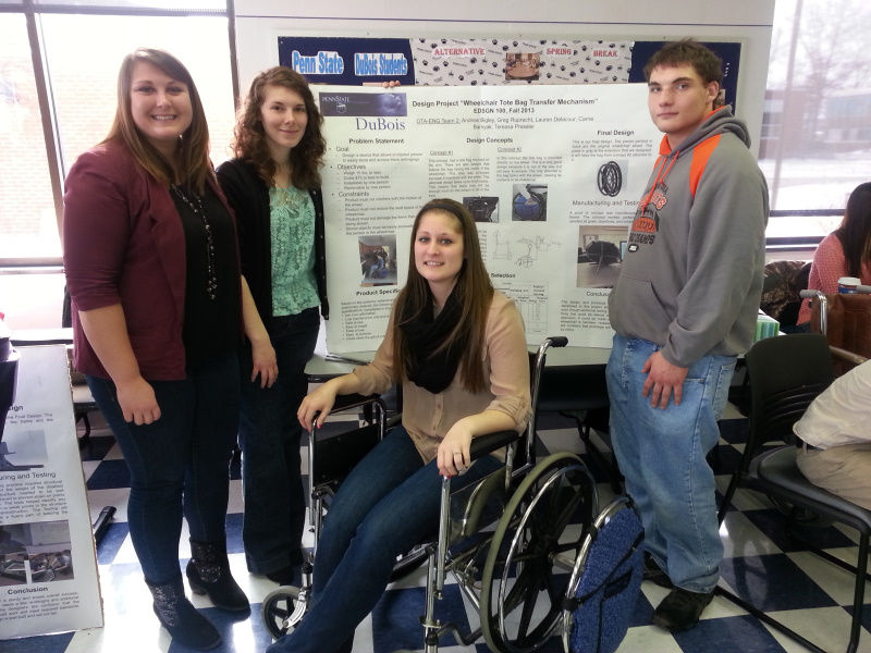 OTA and engineering students complete interprofessional collaborative projects in OT 107 and OT 202. These projects involve students creating assistive devices or adapted equipment for those with disabilities.
