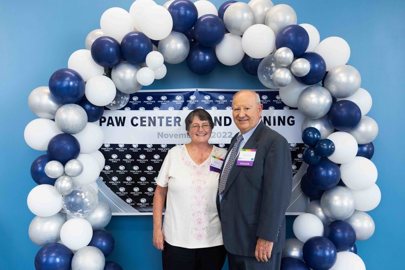 David and Deborah Ross at the PAW Center grand opening