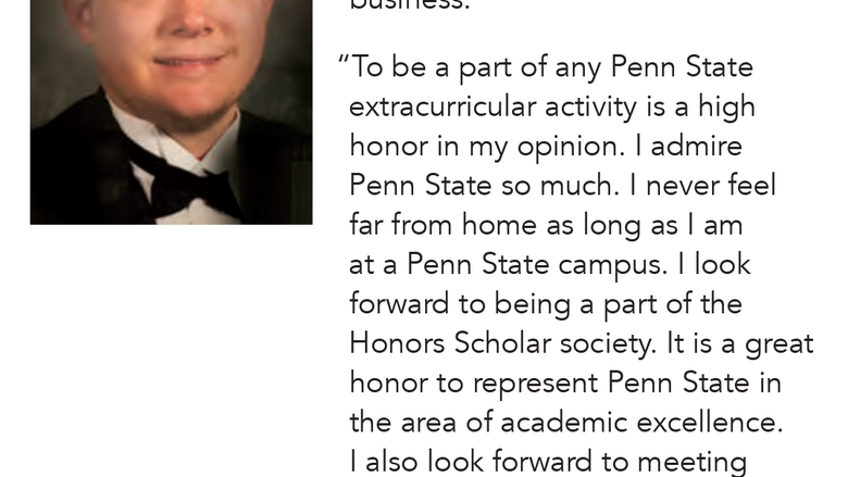 Honors Scholar Cohort 2019 Ryan Mitskavich