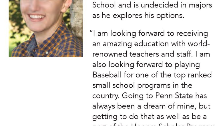 Honors Scholar Cohort 2019 Lukas Salvo