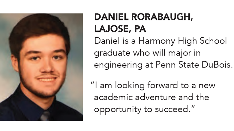 Honors Scholar Cohort 2019 Daniel Rorabaugh