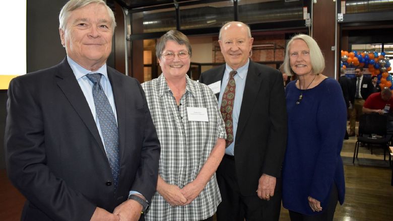 David and Debbie Ross pose with Dr. Eric and Molly Barron at the NCPA LaunchBox formal grand opening.