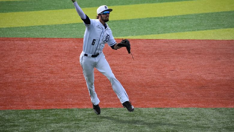 Penn State DuBois shortstop fielding a ball
