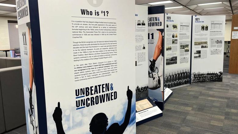 Penn State DuBois Library hosting Penn State All-Sports Museum exhibit; Unbeaten & Uncrowned: 11 Teams 100 Years