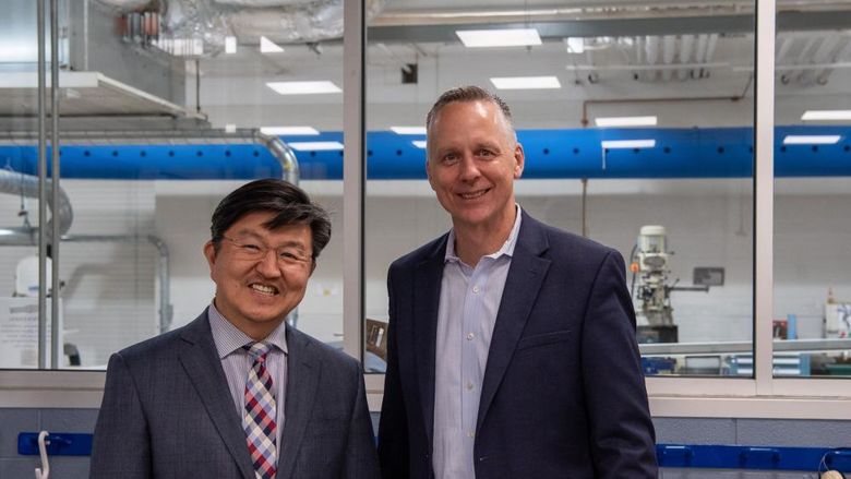 Dr. Jungwoo Ryoo, chancellor and chief academic officer of Penn State DuBois and Dr. Michael J. Reed, President of the Pennsylvania College of Technology (PCT)
