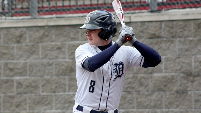 Penn State DuBois junior Tylor Herzing sets himself in the batter’s box for an at bat during a recent home game at Showers Field in DuBois