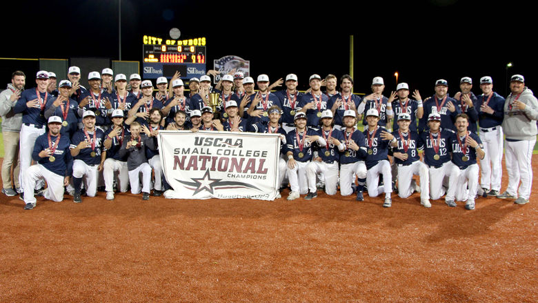 The 2023 USCAA baseball national champions, Penn State DuBois