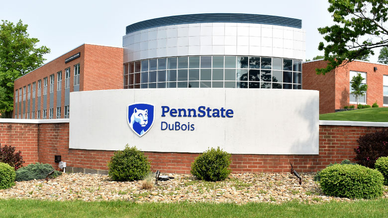 Entrance marker on the campus of Penn State DuBois