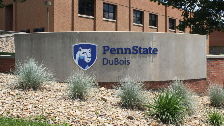 Entrance marker on the campus of Penn State DuBois