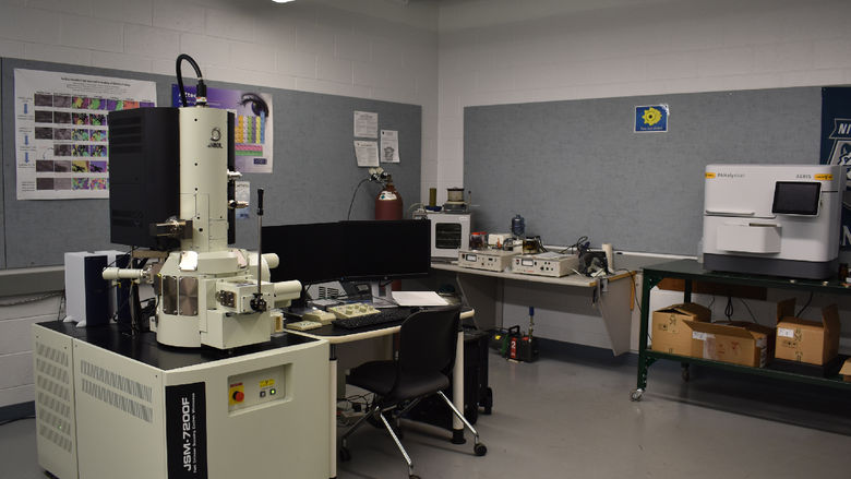 Some of the equipment available for students to use in one of the engineering lab rooms on campus at Penn State DuBois