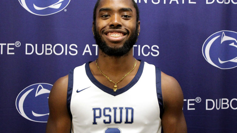 Penn State DuBois senior basketball player Jaiquil Johnson.