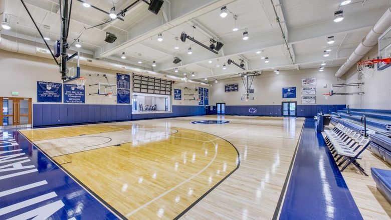 The gymnasium at the PAW Center, where the men’s basketball summer clinic on Aug. 5 and 6.