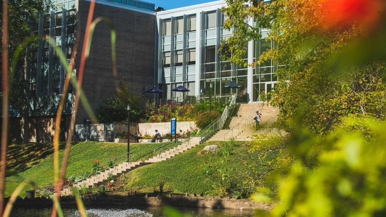 Landscape photo of Woodland Building, Penn State Abington