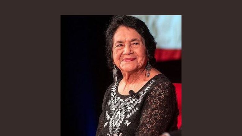 Dolores Huerta smiling at an event