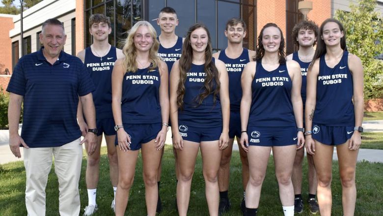 The cross-country team at Penn State DuBois.