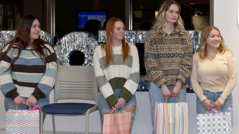 The four students who will represent Penn State DuBois at THON 2025 as dancers. They will take part in the annual 46-hour dance marathon that will take place on Feb. 21-23 at the Bryce Jordan Center.