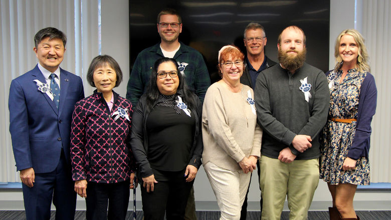 Members of the faculty and staff at Penn State DuBois who were recognized for their length of service to the campus at a special luncheon.