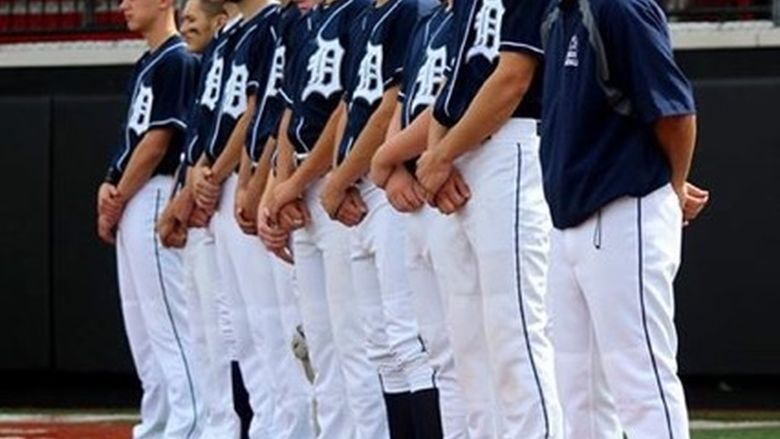 Head Coach Tom Calliari and the Penn State DuBois Baseball Team.