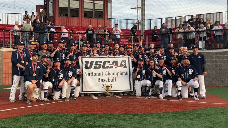 The Penn State DuBois 2018 Small College World Series Champions 