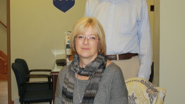 Donor Ross Kester with Mary Ruth Wilson.