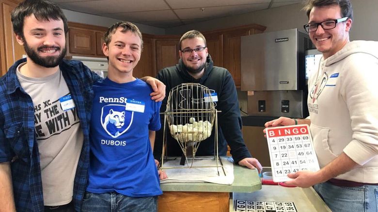 Students Austin Miller, Duncan LaValle, Ryan Lingle, and Alex Davis. 