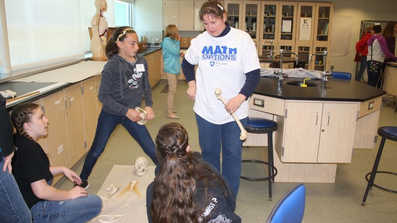 Math Options workshops highlight math related careers.