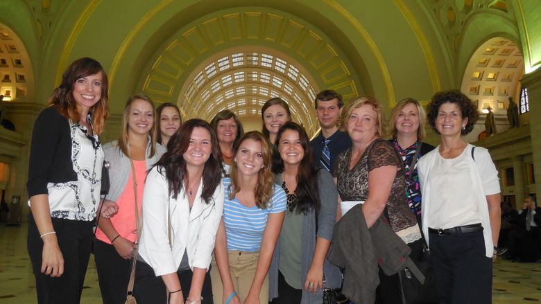 Pictured at Union Station in Washington DC are OTA students and faculty