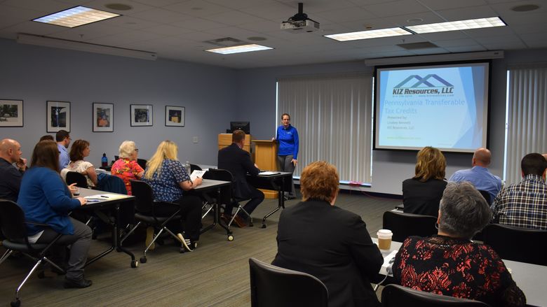 Lindsey Bennett of KIZ Resources, LLC offered a Tax Credit Seminar on June 20, in the DEF Building. 