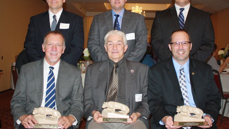 Front: Craig Ball '82, Ron Santini '71, Michael White '07. Back: Bill McFadden, Chris Santini, Kyle Hilfiger