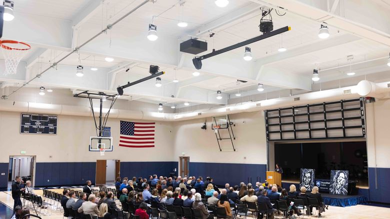 Audience at PAW Center grand opening