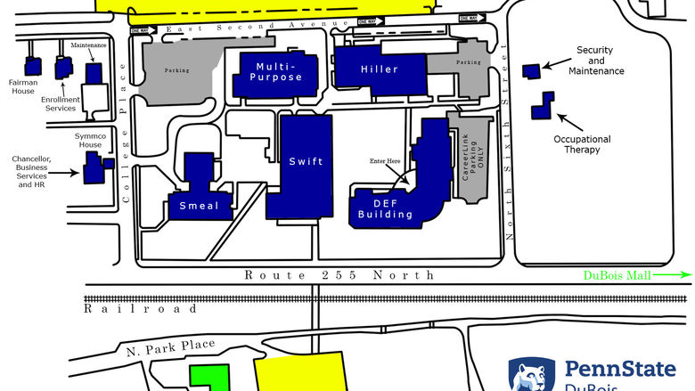Penn State DuBois Campus Map