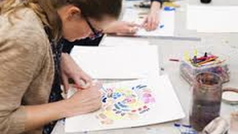Girl drawing