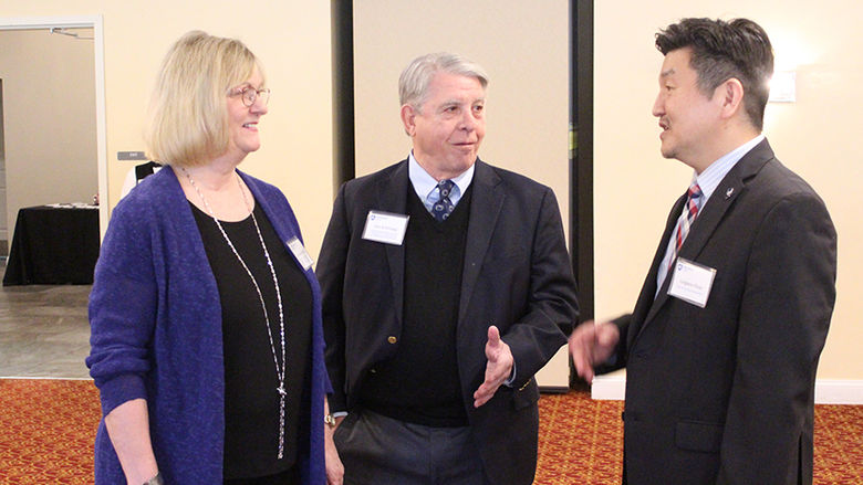 Donna and Dan Kohlhepp, Chancellor Ryoo