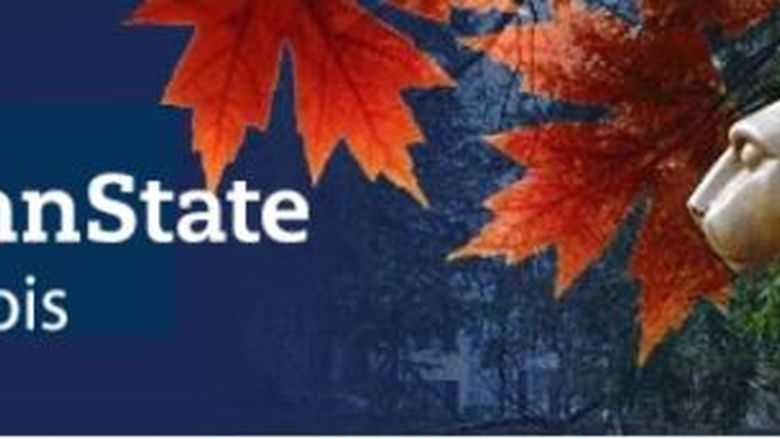 Penn State DuBois Banner fall leaves