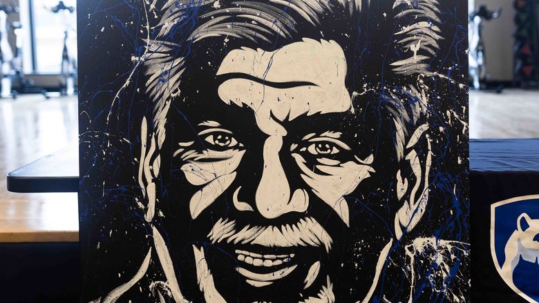 Painting of Scott McBride