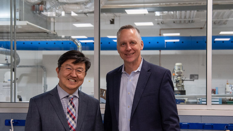 Dr. Jungwoo Ryoo, chancellor and chief academic officer of Penn State DuBois and Dr. Michael J. Reed, President of the Pennsylvania College of Technology (PCT)