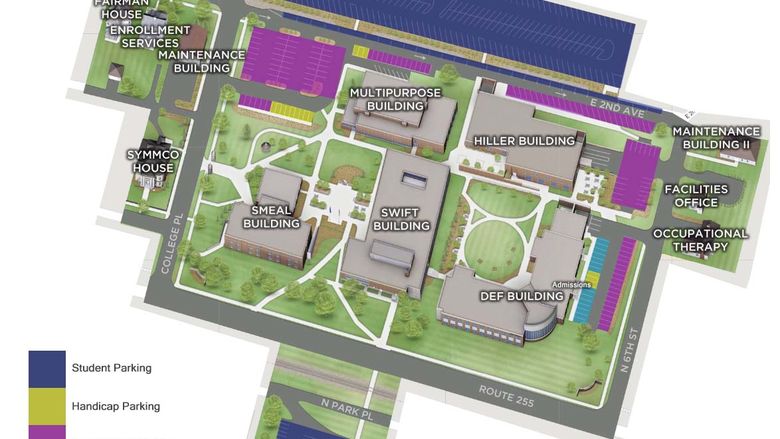Printable Map of the Penn State DuBois Campus