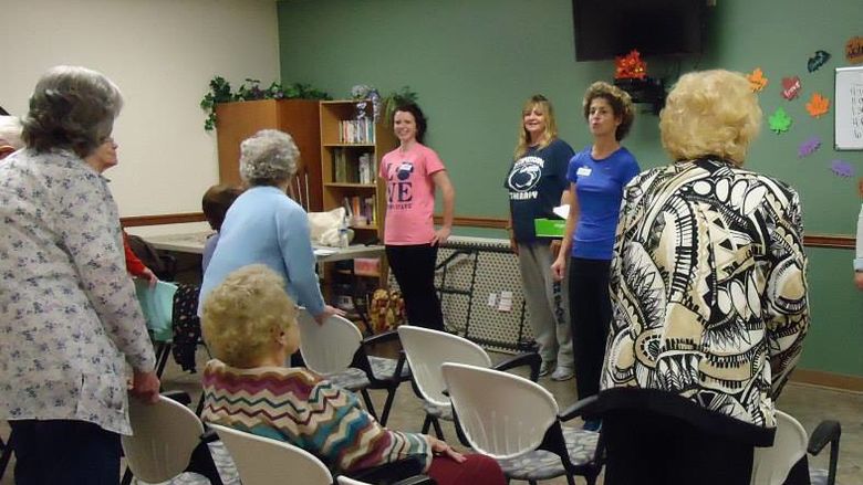 In OT 107 students complete a weekly fall prevention service learning program with community dwelling seniors.