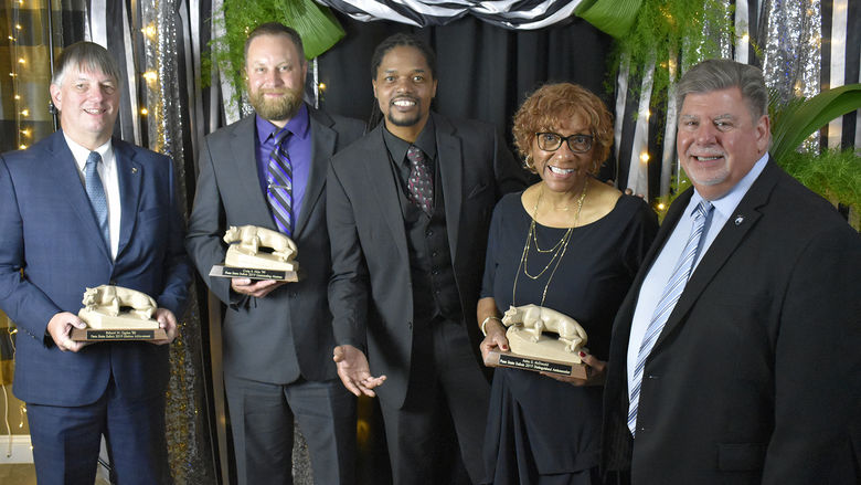 Rick Ogden, Craig Hicks, Landau Eugene Murphy Jr., Anita McDonald, Chancellor Scott McBride