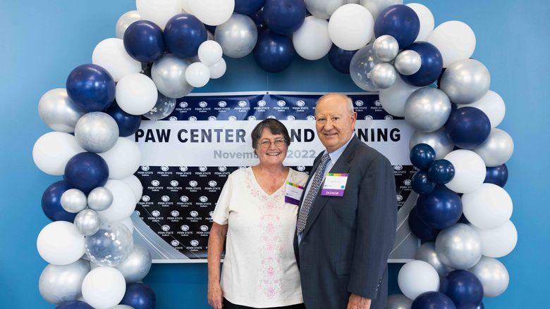 David and Deborah Ross at the PAW Center grand opening