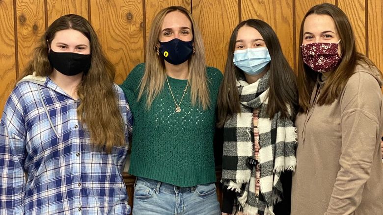 Dancers representing Penn State DuBois for THON 2022.